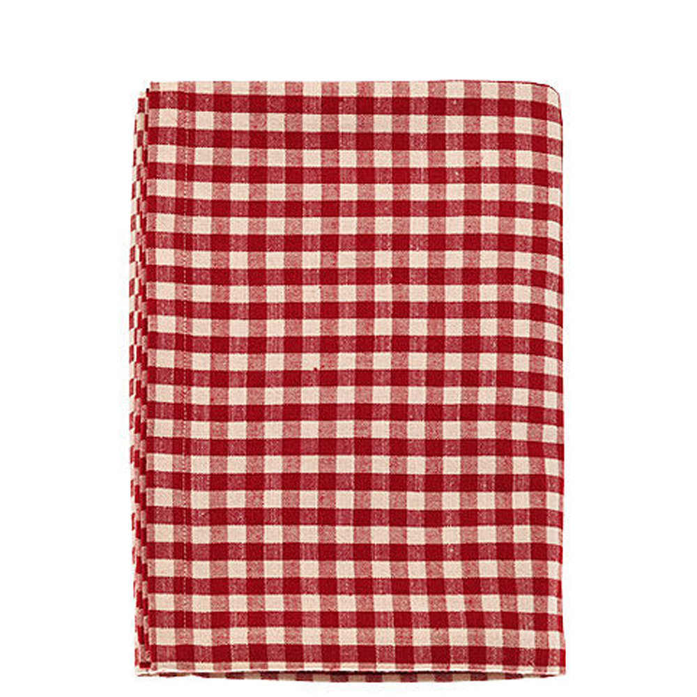 Red gingham clearance tablecloth